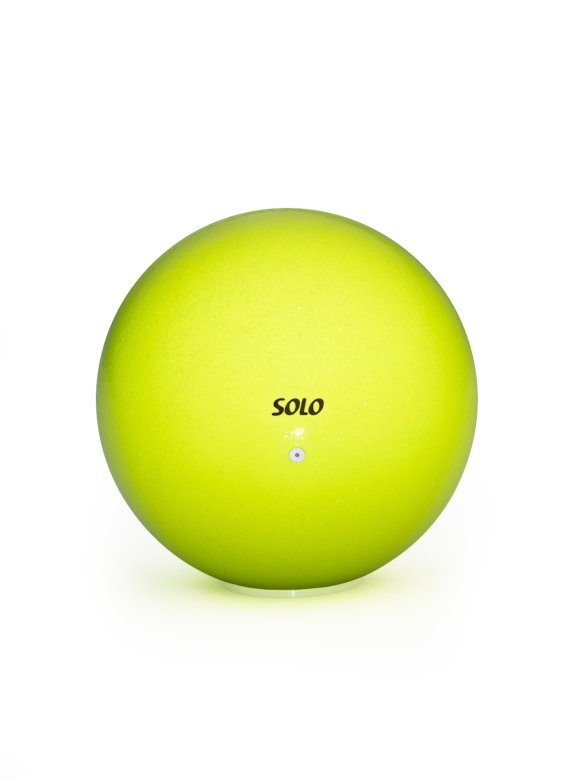 Мяч для художественной гимнастики глиттер флуоресцентный «Лайм Неон»