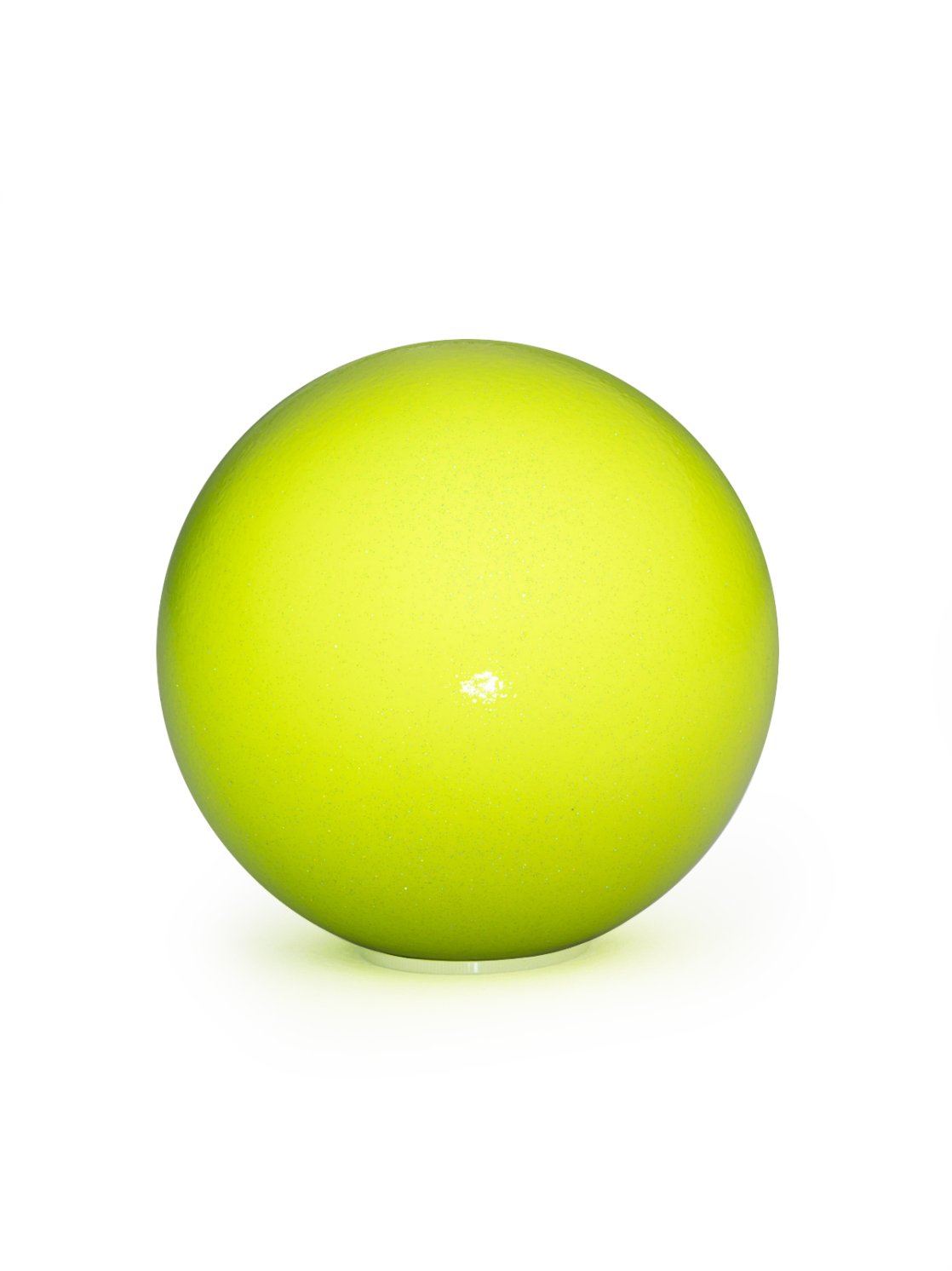 Мяч для художественной гимнастики глиттер флуоресцентный «Лайм Неон»