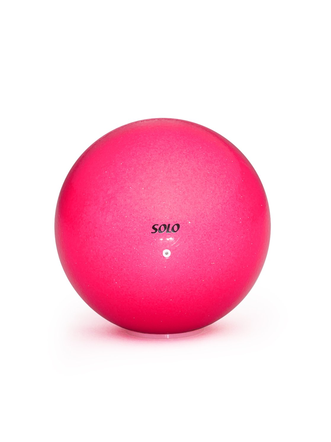 Мяч для художественной гимнастики глиттер флуоресцентный «Розовый Неон»