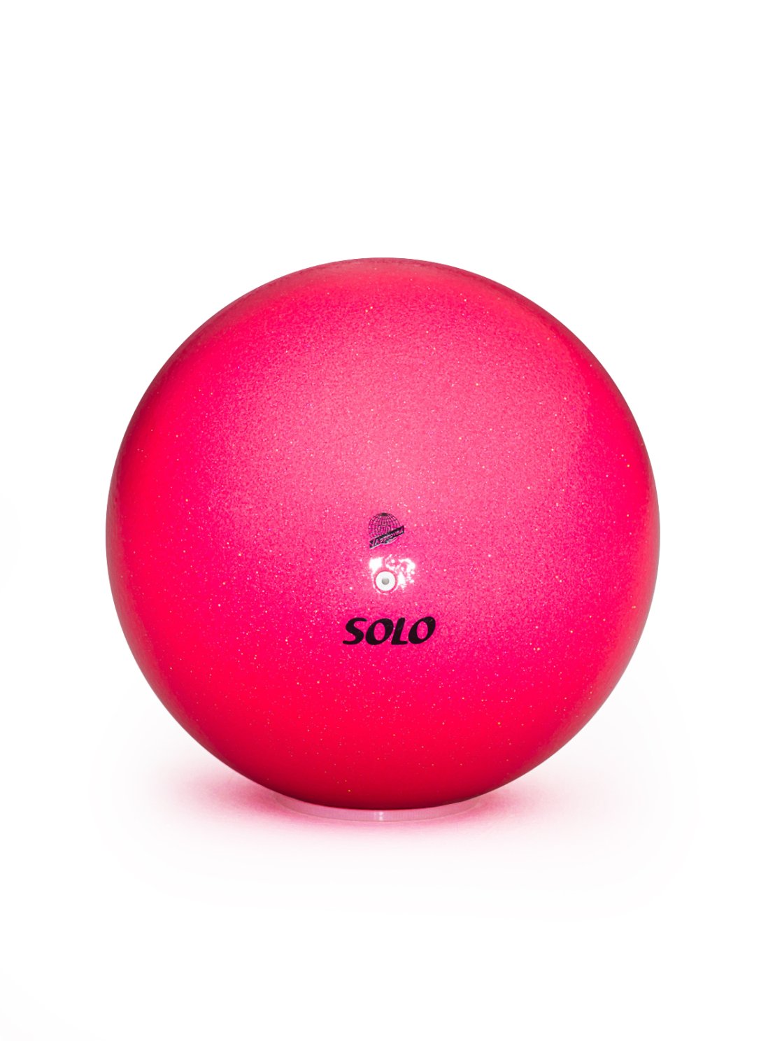 Мяч гимнастический глиттер флуоресцентный «Розовый Неон»