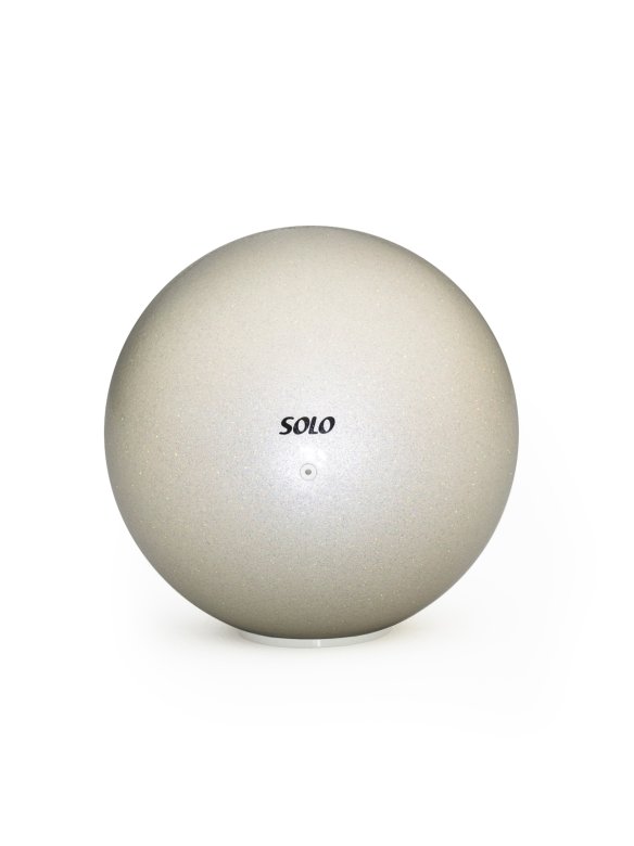 Мяч для художественной гимнастики глиттер «Белый жемчуг»