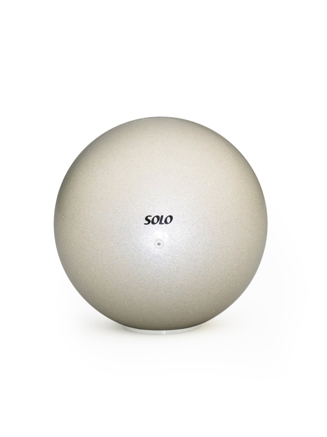 Мяч для художественной гимнастики глиттер «Белый жемчуг»