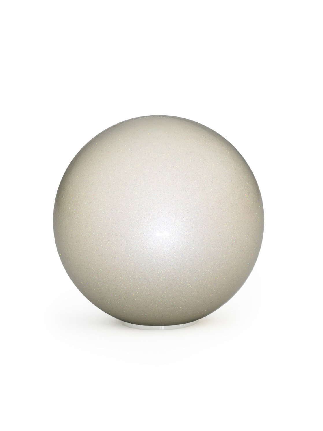Мяч для художественной гимнастики глиттер «Белый жемчуг»