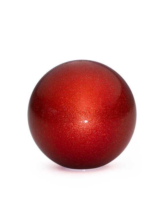 Мяч для художественной гимнастики глиттер «Красный рубин»