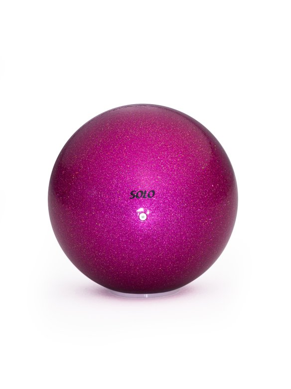 Мяч для художественной гимнастики глиттер «Сочная фуксия»