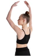 Топ спортивный на тонких бретелях «Total Black»