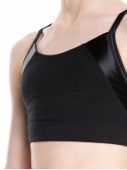 Топ спортивный на тонких бретелях «Total Black»