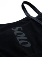 Топ спортивный на тонких бретелях «Total Black»