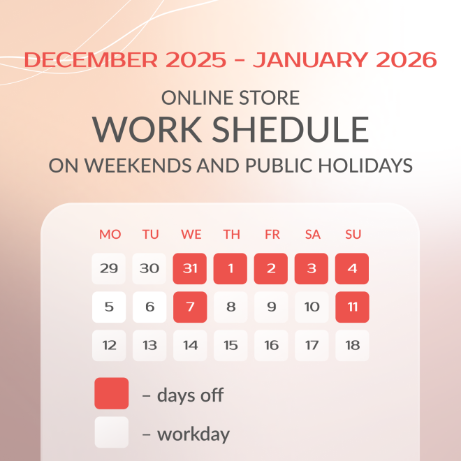 SOLO Sales Department working hours during the New Year holidays.