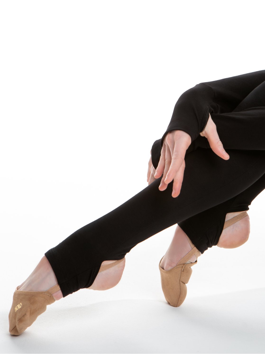 Легинсы с вырезом под пятку «Total Black»