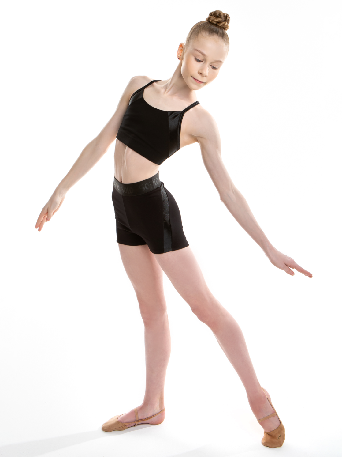 Шорты короткие «Total Black» из хлопка