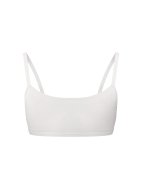 Лиф из хлопка на бретелях белый