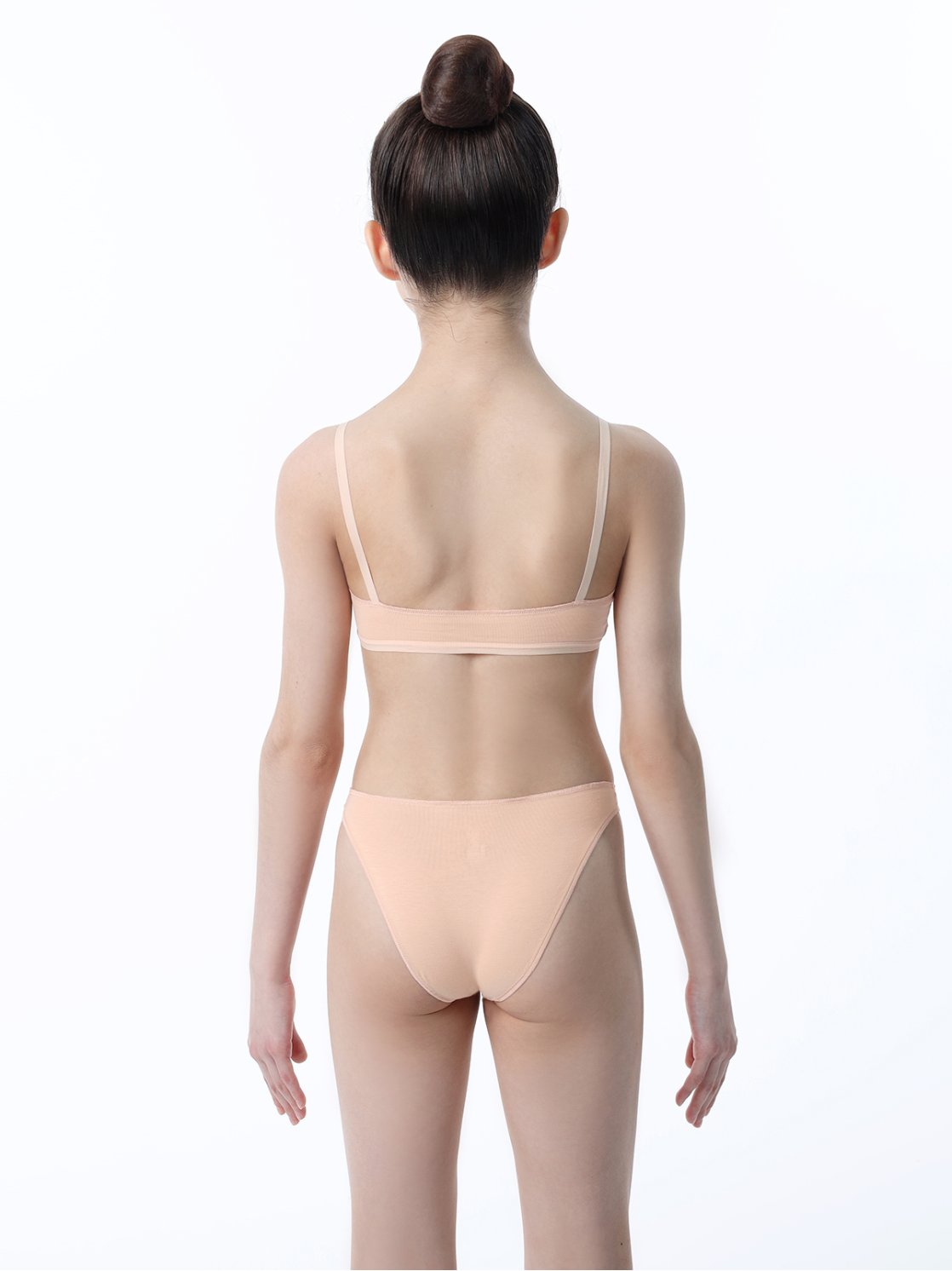 Лиф из хлопка на бретелях бежевый