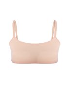 Лиф из полиамида на бретелях бежевый