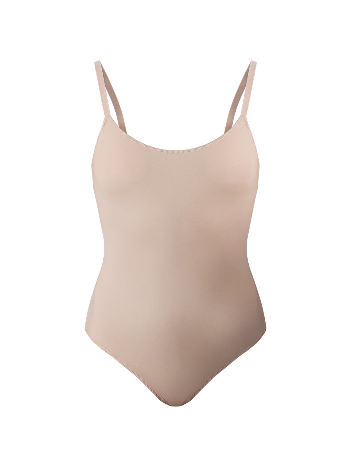 Camisole body liner with elastic straps