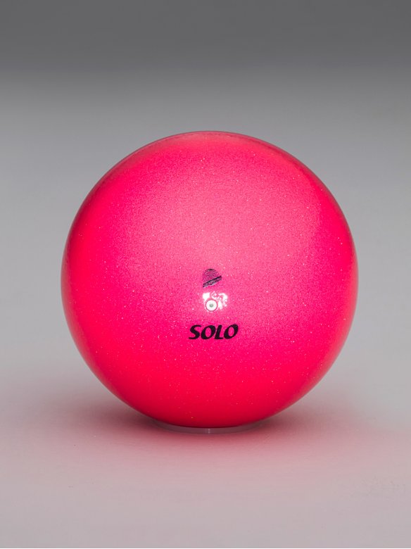 Rhythmic Gymnastics Ball fluorescent glitter «Neon Pink»