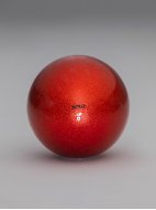 Rhythmic Gymnastics Ball glitter «Ruby Red»