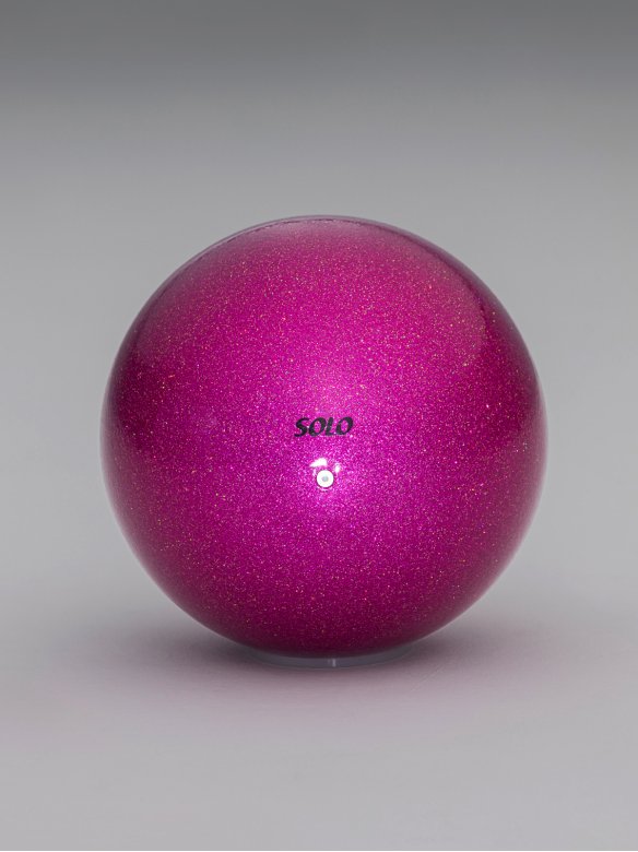 Rhythmic Gymnastics Ball glitter «Vivid Fuchsia»