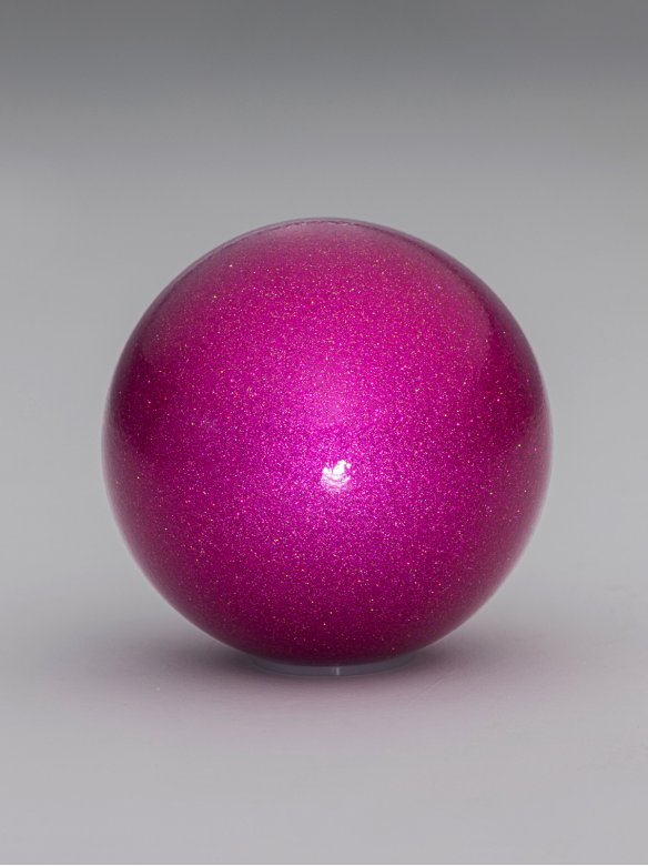 Rhythmic Gymnastics Ball glitter «Vivid Fuchsia»