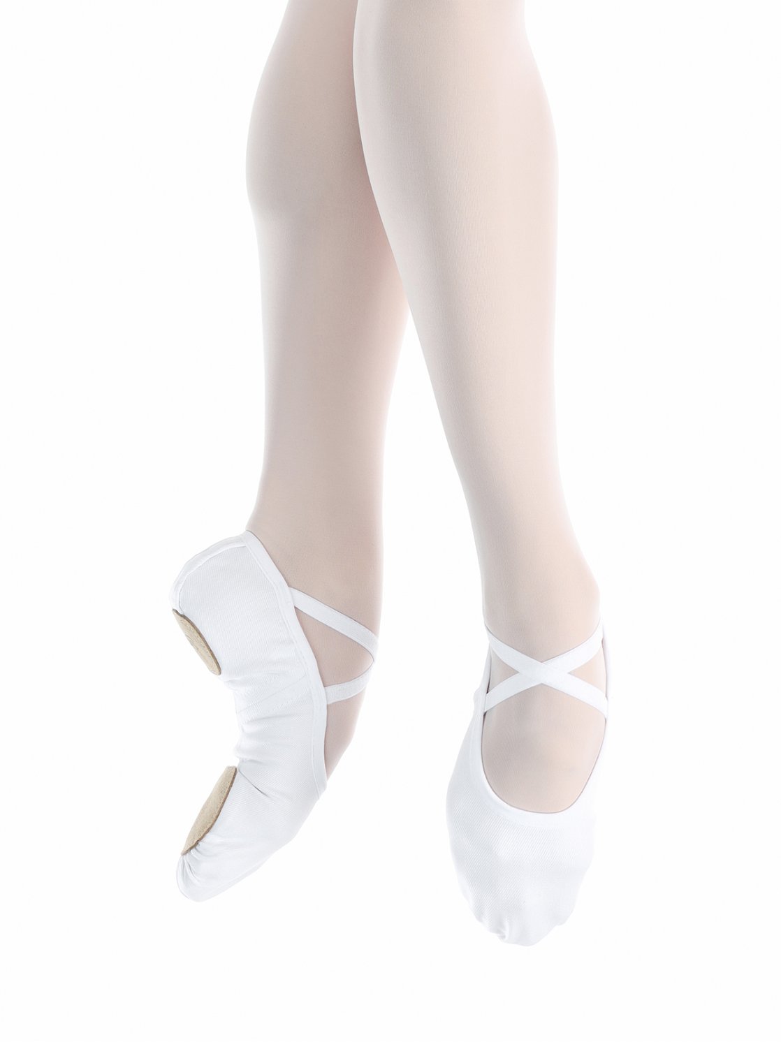 Soft denim ballet shoes