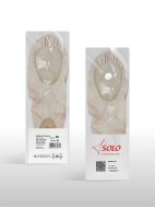 Профессиональные балетные мягкие туфли средней закрытости с анатомической формой стопы пудровые