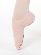 Профессиональные балетные мягкие туфли средней закрытости с формованой пяткой розовые