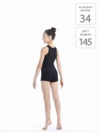 Майка-полуборцовка из хлопка черная