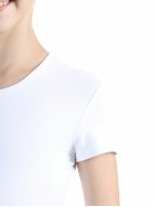 Футболка из хлопка с коротким рукавом белая