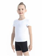 Футболка из хлопка с коротким рукавом белая