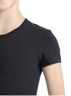 Футболка из хлопка с коротким рукавом черная