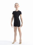 Футболка из хлопка с коротким рукавом черная