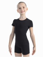 Футболка из хлопка с коротким рукавом черная