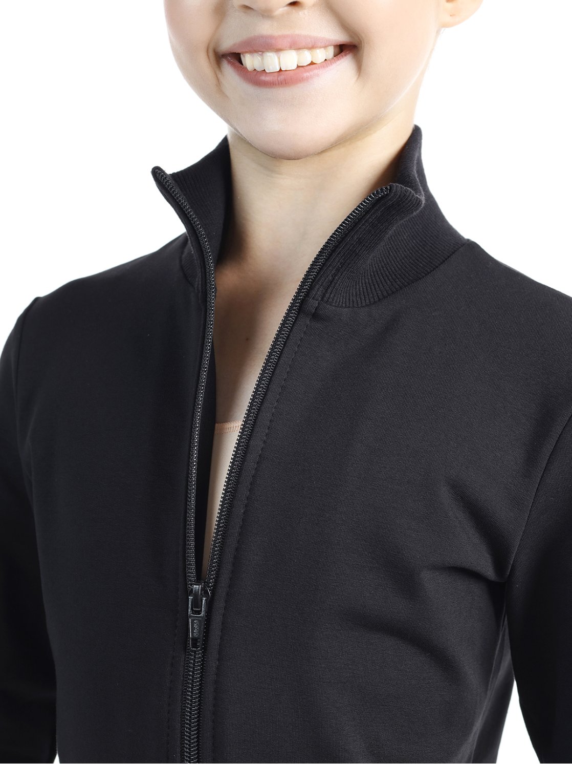 Толстовка на молнии с воротником-стойкой