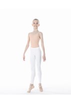 Легинсы по щиколотку из хлопка белые