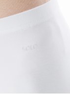 Легинсы по щиколотку из хлопка белые