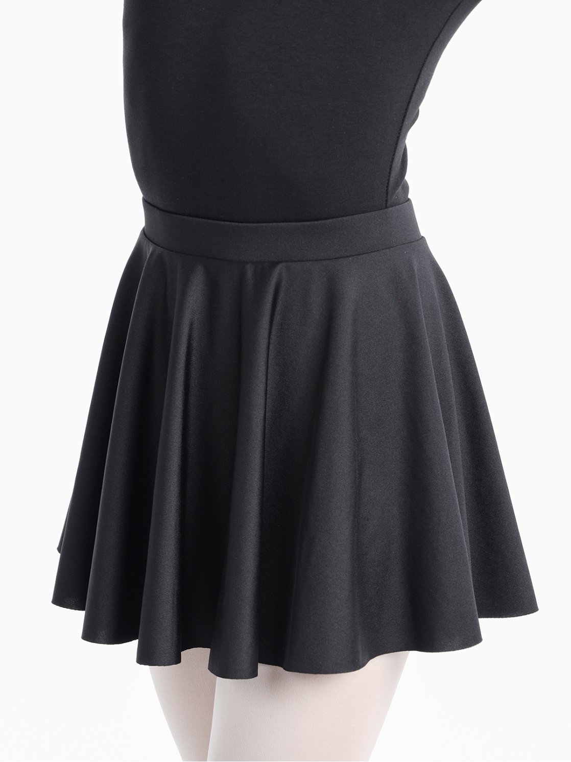 Юбка-солнце короткая черная