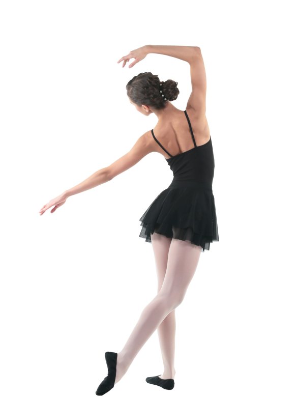 Юбка-солнце двойная из мелкой сетки черная