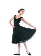 Юбка-солнце длиной по колено чёрная