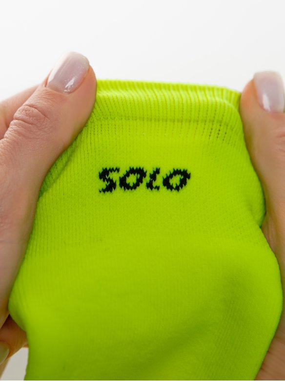 Наколенники вязаные лайм неон