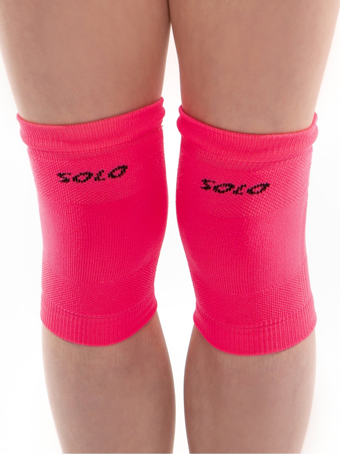 Наколенники вязаные розовый неон