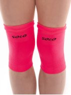 Наколенники вязаные розовый неон
