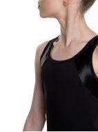 Майка с закрытыми лопатками «Total Black» из хлопка