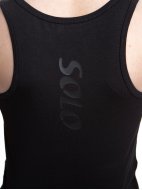 Майка с закрытыми лопатками «Total Black» из хлопка