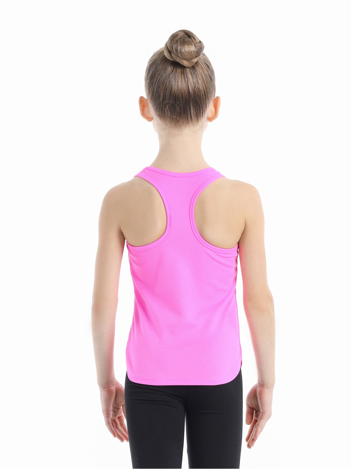 Майка-борцовка из полиэфира розовая