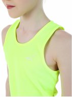 Майка с закрытыми лопатками из полиэфира желтая