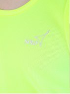 Майка с закрытыми лопатками из полиэфира желтая