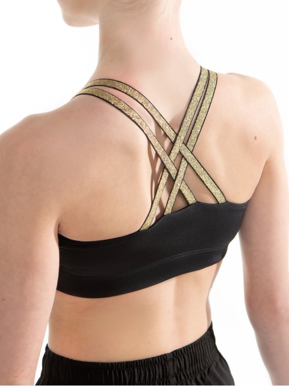 Топ «Триумф» черный/золото