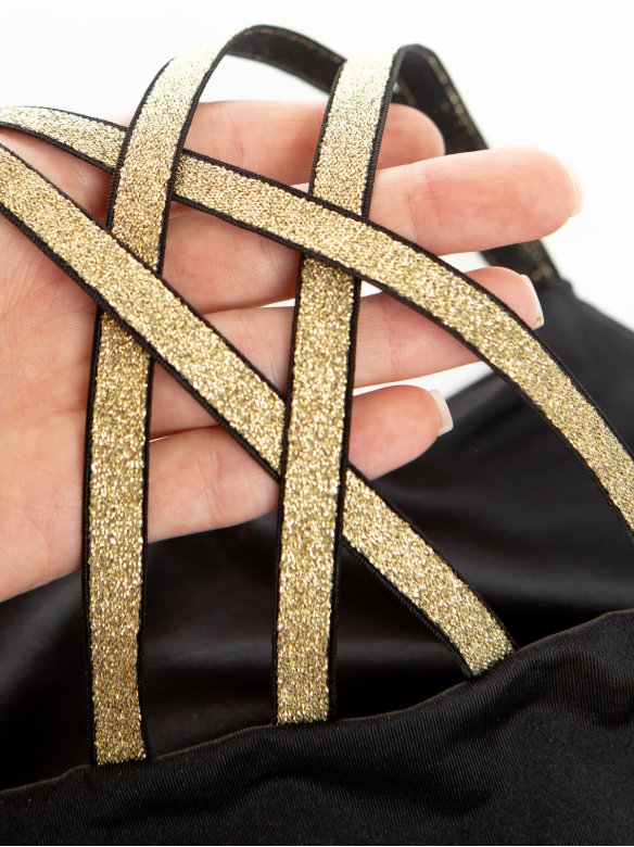 Топ «Триумф» черный/золото