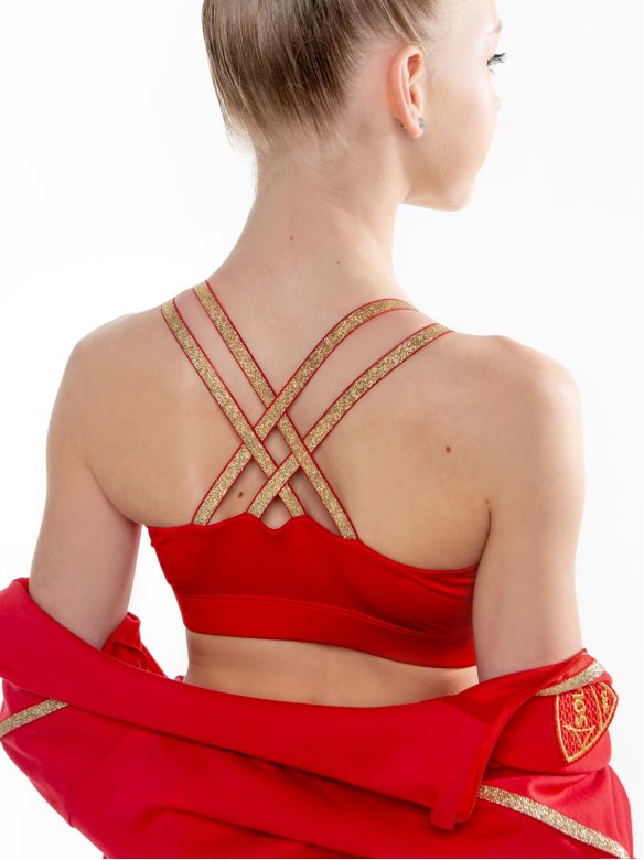 Топ «Триумф» красный/золото