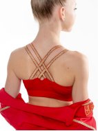 Топ «Триумф» красный/золото